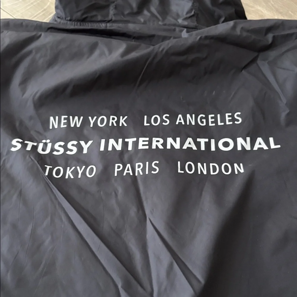 Men’s STUSSY Lightweight Windbreaker Zip Up Jacket Size Large *1 tiny flaw* - Picture 10 of 11